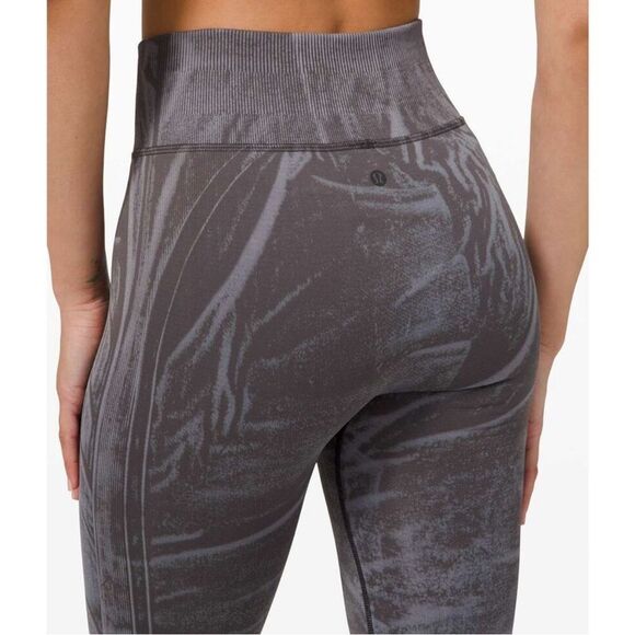 Lululemon Ebb to Street Stone Wash Graphite Full Length Seamless Leggings - Picture 3 of 10
